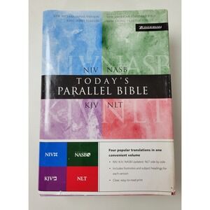 Zondervan Today's Parallel Bible NIV NASB KJV NLT Hardcover 2000 Edition